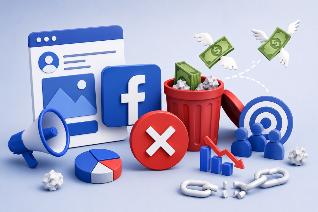 Common Facebook Ads Mistakes That Waste Budget