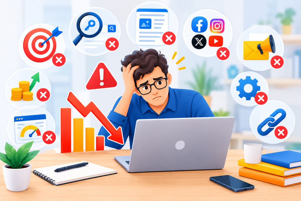 Common Digital Marketing Mistakes That Reduce Results