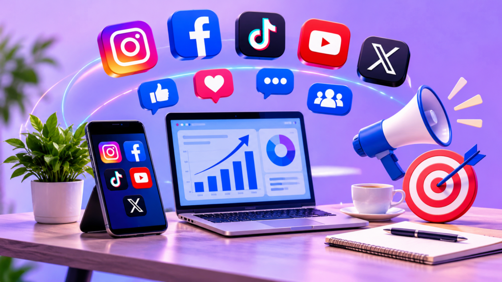 Social Media Marketing: The Complete Guide to Strategy, Engagement, Brand Growth, and Conversions